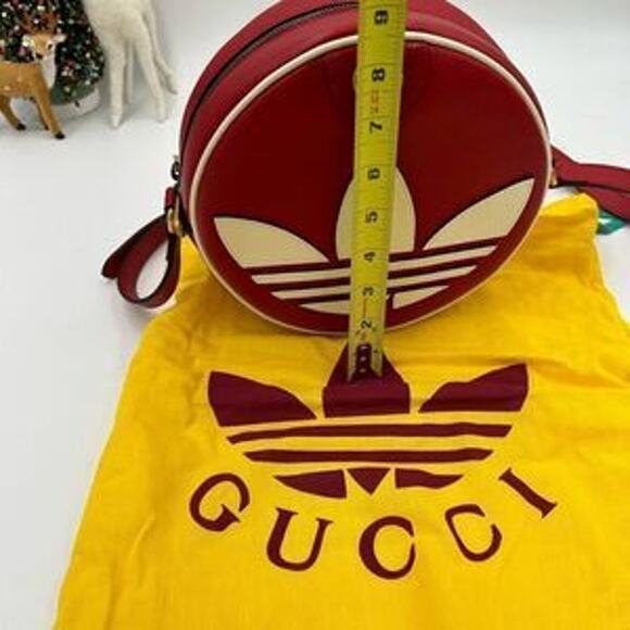 Women’s Gucci X Adidas, GG Marmont round leather shoulder bag made in Italy - Picture 4 of 11
